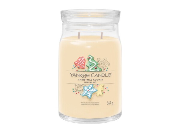 Yankee Candle Signature Christmas Cookie veľký pohár 567g / doba horenia až: 90h (5038581129372)