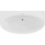 MEXEN/S - Bruna voľne stojaca vaňa nástenná 170 x 88, biela lesk, sifón a prepad meď kartáčovaná - 52731508200-65 52731708800-65