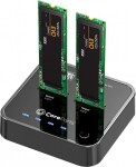 CoreParts USB3.2 Type C (10 Gbps) SATA M.2 SSD cloner, stacja dokująca z funkcją klonowania