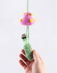 Komono Mycelium Keychain Pink Green