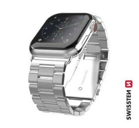 Swissten Kovový remienok pre Apple Watch 38/40/41mm strieborná (46000302)