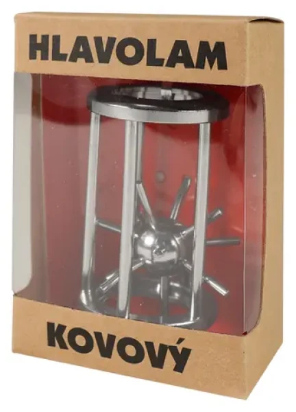 Rappa Kovový hlavolam Ježko v klietke
