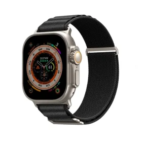 SKINARMA KOBU remienok pre Apple Watch Ultra 49 mm Apple Watch 45/44/42 mm čierna (8886461243024)