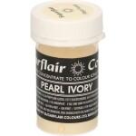Gélová farba perl ivory pastelová 25 g - Sugarflair - Sugarflair