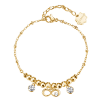 Brosway Štýlový pozlátený náramok s príveskami Chakra BHKB261