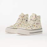 Tenisky Converse Chuck Taylor All Star Lift Platform Embroidered Blooms Hi Egret/ Vintage White/ Black EUR 37