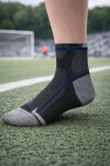 SPORTIVE - Pánske vzorované ponožky Ag+ U941n4 antracit 42/44