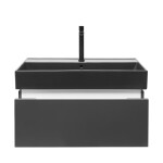 Kúpeľňová skrinka s umývadlom SAT Feel 80x30x46 cm antracit SATFEEL80ANTU3B SATFEEL80ANTU3B