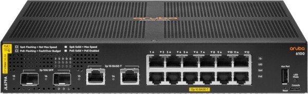 HP Aruba 6100 12G Class4 PoE