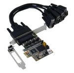 Exsys EX-44384 / Radič / PCI Express / 4X sériový Port DB9 / nízkoprofilová doštička (EX-44384)