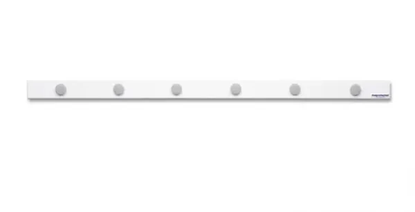 Magnetoplan Lišta s 6-timi magnetmi samolepiaca 1 m biela (4013695010687)