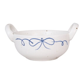 Strömshaga Kameninová misa s uškami Viola Bow Blue