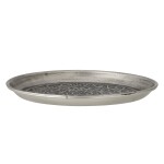 Bloomingville Dekoratívna tácka Maze Silver Metal 33 cm