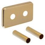 SAPHO - Obdĺžniková krycia rozeta pre pripojenie TWIN, zlato mat CP7135GM