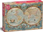 Cherry PAZZI Puzzle Mapa sveta Veľkých objavov
