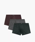 Boxerky Atlantic 3MH-218 A'3 S-4XL smaragdově šedá melanžově vínová S