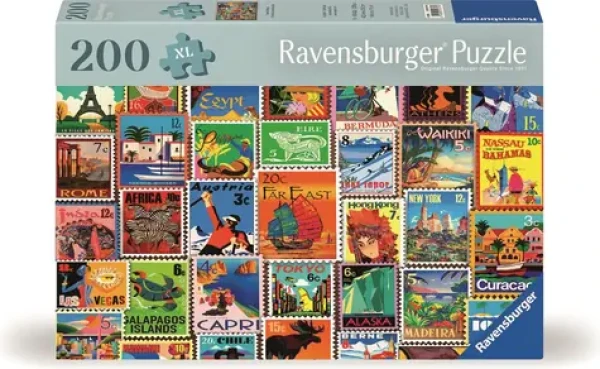 Ravensburger Puzzle: Známky z rôznych kútov sveta