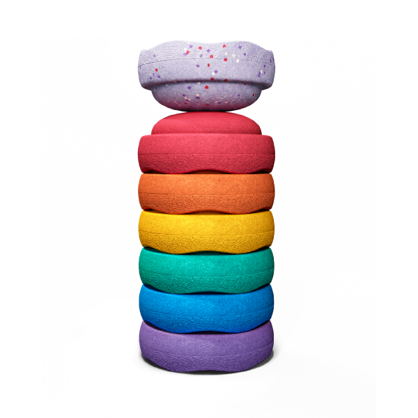 Kamene Stapelstein Winter Special Mini Rainbow Classic, 6+1 ks EUR