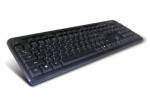 C-TECH KB-102M multimediálny slim / CZ/SK / USB / čierna (KB-102M-U-BL)