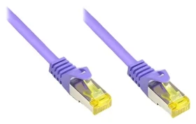 Good Connections Patch kábel Cat.7 fialová / Patch kábel / S/FTP / RJ-45 / 600 MHz / 3 m (8070R-030V)