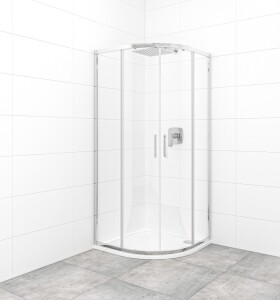 Sprchovací kút štvrťkruh 80x80 cm SAT TEX SATBKTEXS80CRT SATBKTEXS80CRT