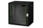 Digitus Unique čierna / Nástenný rozvádzač / 19" / 12U / 643x600x450 mm / aktívne chladenie (DN-19 12-U-SW)