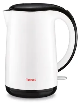 TEFAL Safe#39;Tea KO260130 biela / Rýchlovarná kanvica / 1800W / 1.7 l / plast / otočný konektor 360° (KO260130)