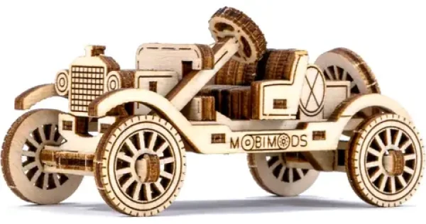 Wooden City 3D Drevené puzzle Superfast Retro Ride 2