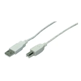 LogiLink CU0007 sivá / USB kábel / USB-A (M) - USB-B (M) / 1,8 m (CU0007)