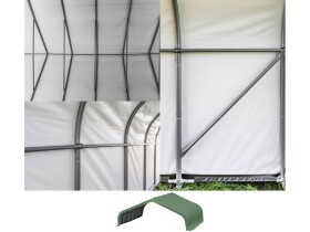 Plachtový prístrešok – ShelterLogic Run-In-Shed 6,7 × 6,1 m zelený