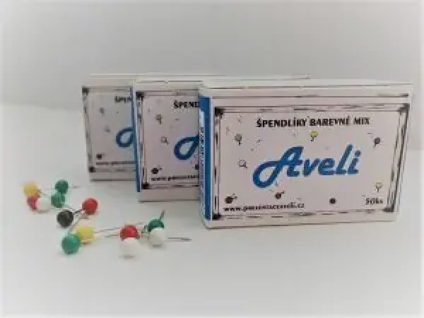 AVELI Špendlíky farebný mix (8594070115648)