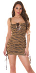 Sexy Koucla strap mini dress with lacing TIGER Einheitsgroesse