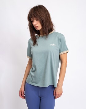 Patagonia W's Fitz Roy Foothills Ringer Tee Cover Green M