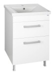 AQUALINE - SAVA 55 keramické umývadlo nábytkové 55x46cm, biela 2055