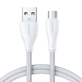 Joyroom S-UM018A11 Nabíjací kábel USB-A (M) - MicroUSB (M) 2.4A 2m biela (S-UM018A11 2m White)