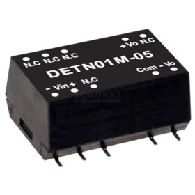 MEAN WELL DETN01L-15 DC / DC menič napätia, modul 34 mA 1 W Počet výstupov: 2 x; DETN01L-15