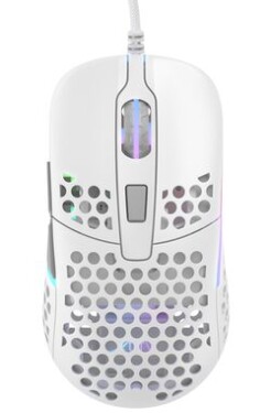 XTRFY M42 RGB biela / herná myš / optická / 16000DPI / 6 tlačidiel / RGB / 2 veľkosti / USB / 1.8m (M42-RGB-WHITE)