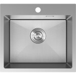 MEXEN - Solix oceľový drez 1-bowl 500 x 450 mm, nerez HC 6402501000-01HC