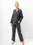 Kľúč LNS 706 B25 long/r S-XL dámske pyžamo so zipsom tmavě modrá S