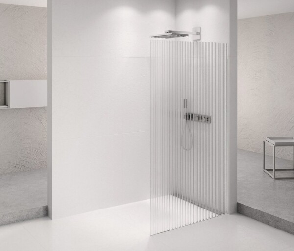 POLYSAN - ARCHITEX CHROM sprchová zástena 1162 sklo Flute AXC120FL