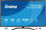 42.5" IIYAMA ProLite X4373UHSU-B2 čierna / LED / VA / 3840 x 2160 / 16:9 / 3 ms / 4000:1 / 450cd-m2 / VESA (X4373UHSU-B2)