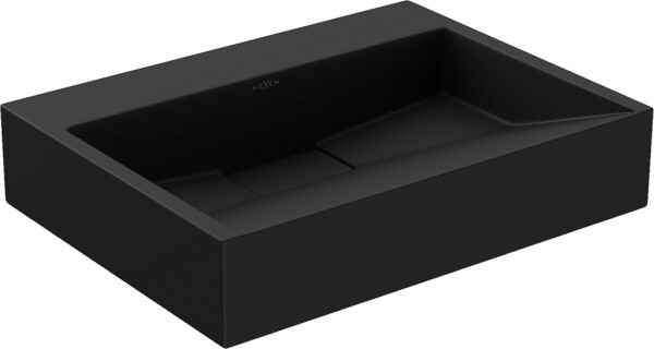 MEXEN - Ava umývadlo na dosku liaty mramor B/O 50 x 38, čierna 23015070
