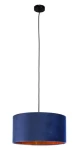 Smartwares stropné svietidlo zamatové modro-zlaté 40 cm / Stropné svietidlo / pätica E27 / IP20