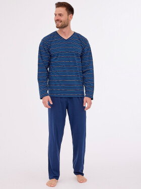 Cornette Rôzne pyžamá 139/47 dlhé/r S-2XL pánske tmavě modrá M