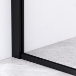 HOPA - Walk-in sprchovací kút LAGOS NEW - Farba rámu - Čierna, Rozmer A - 80 cm BCLAGO80MBCN