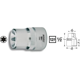 Hazet HAZET 900-E18 vonkajší TORX zásuvka T 18 1/2 (12.5 mm); 900-E18