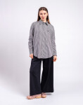 Carhartt WIP W' L/S Daldry Shirt Daldry Stripe, Black/Wax S