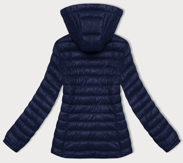 Tmavomodrá dámska prešívaná bunda s kapucňou J Style (16M9102-215) odstíny modré S (36)