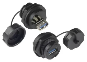 Good Connections S4 USB-A / Priemyselná spojka / IP67 / bajonetový uzáver (IC04-U304)