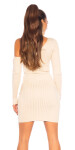 Sexy Ribbed One-Shoulder Knit Dress Einheitsgroesse